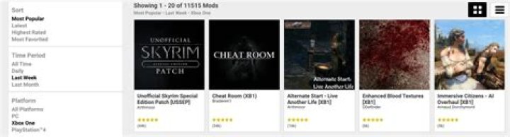 Can I search for mods by author?