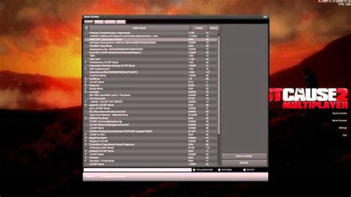 How do I set up a Just Cause 2 Multiplayer server?