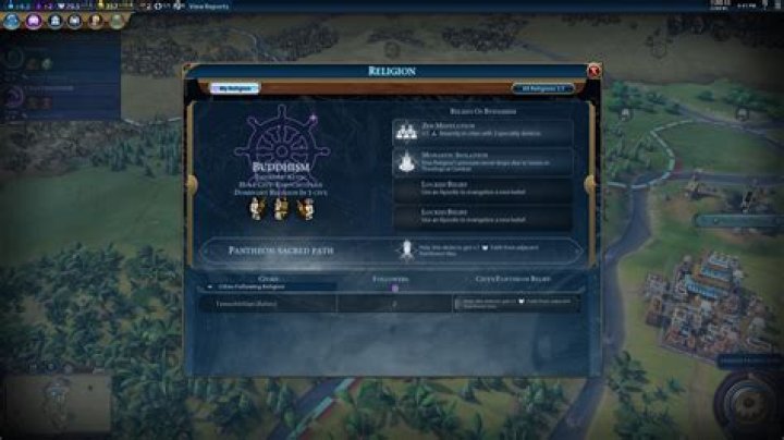 How many religions can a Civ VI game have?