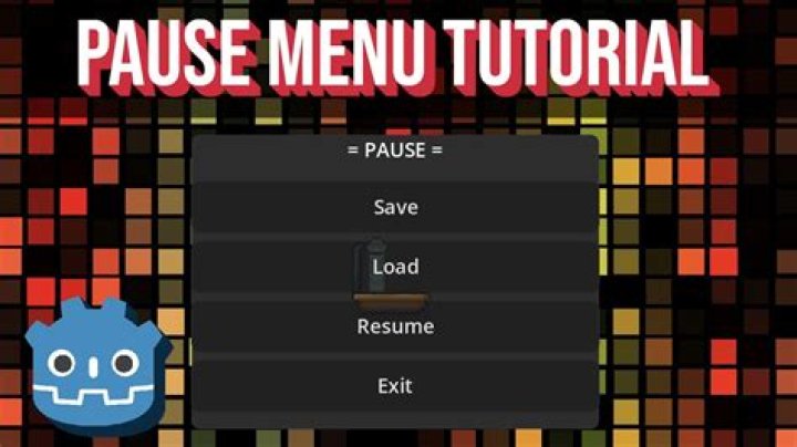Pause menu buttons show as 