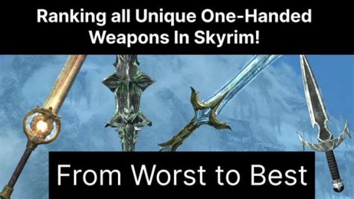 What is the most powerful one handed weapon in Skyrim? [duplicate]