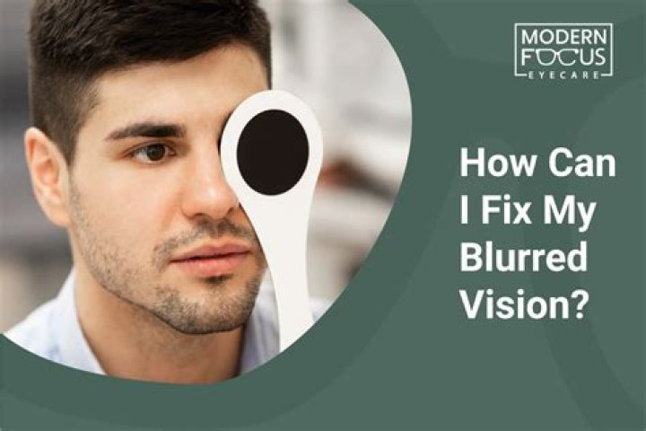 Why do I have blurred vision and how do I fix it?